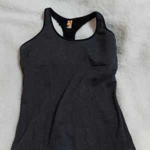 Lucy Gray and Black Bra Sportswear Top - NWOT